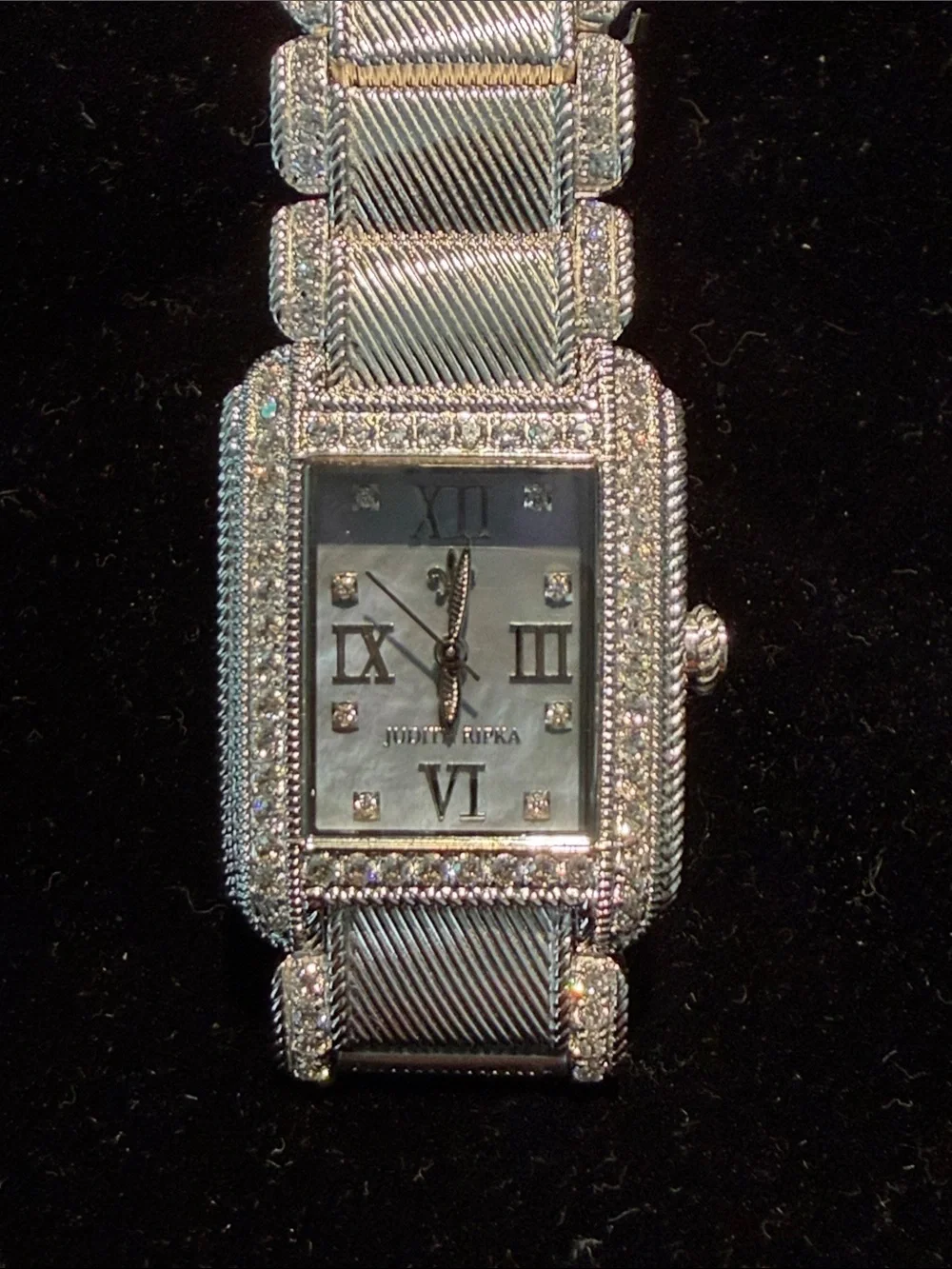 Judith Ripka mother of pearl cushion Watch